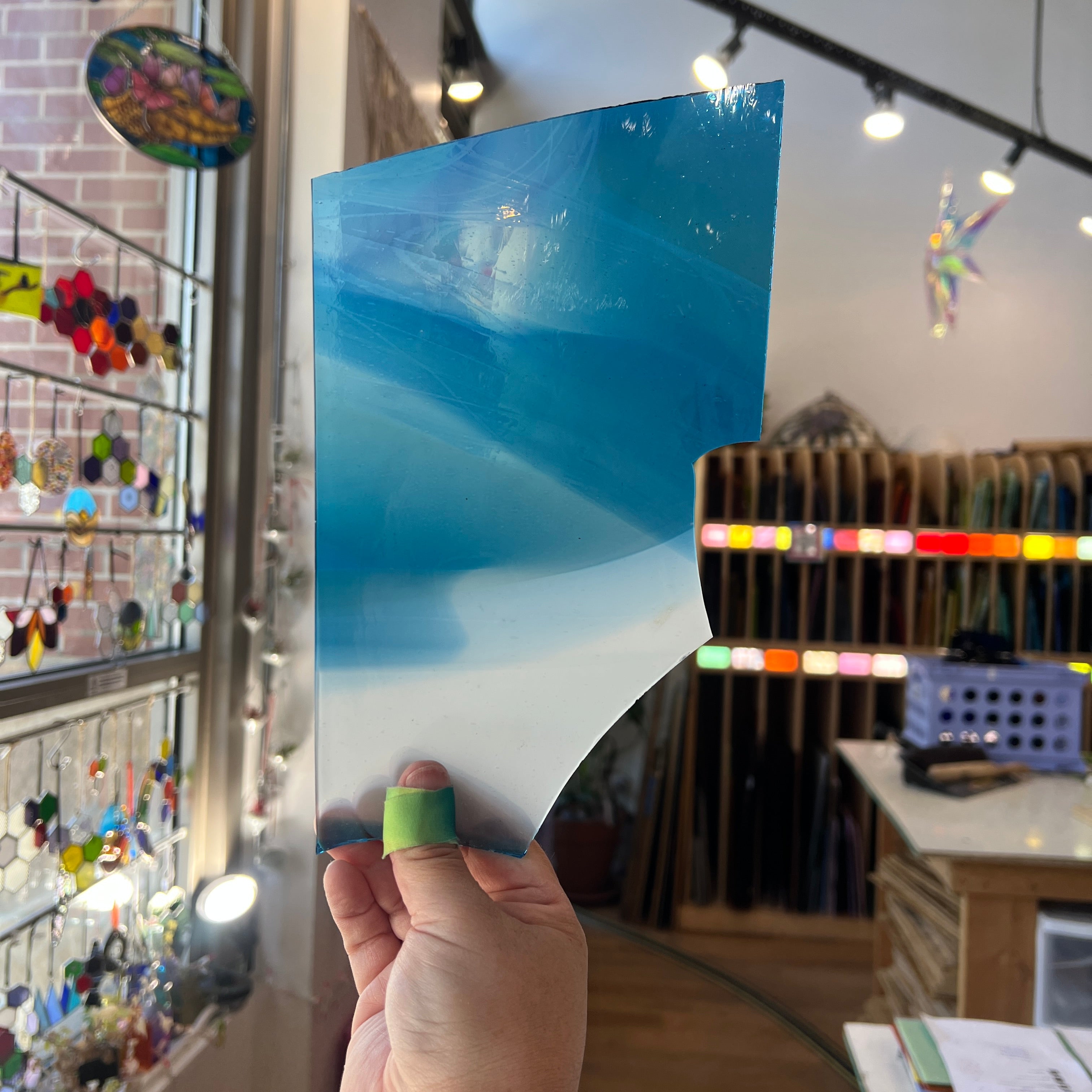 Harbor Blues - Patreon Vault Sheet Glass Colorado Glassworks