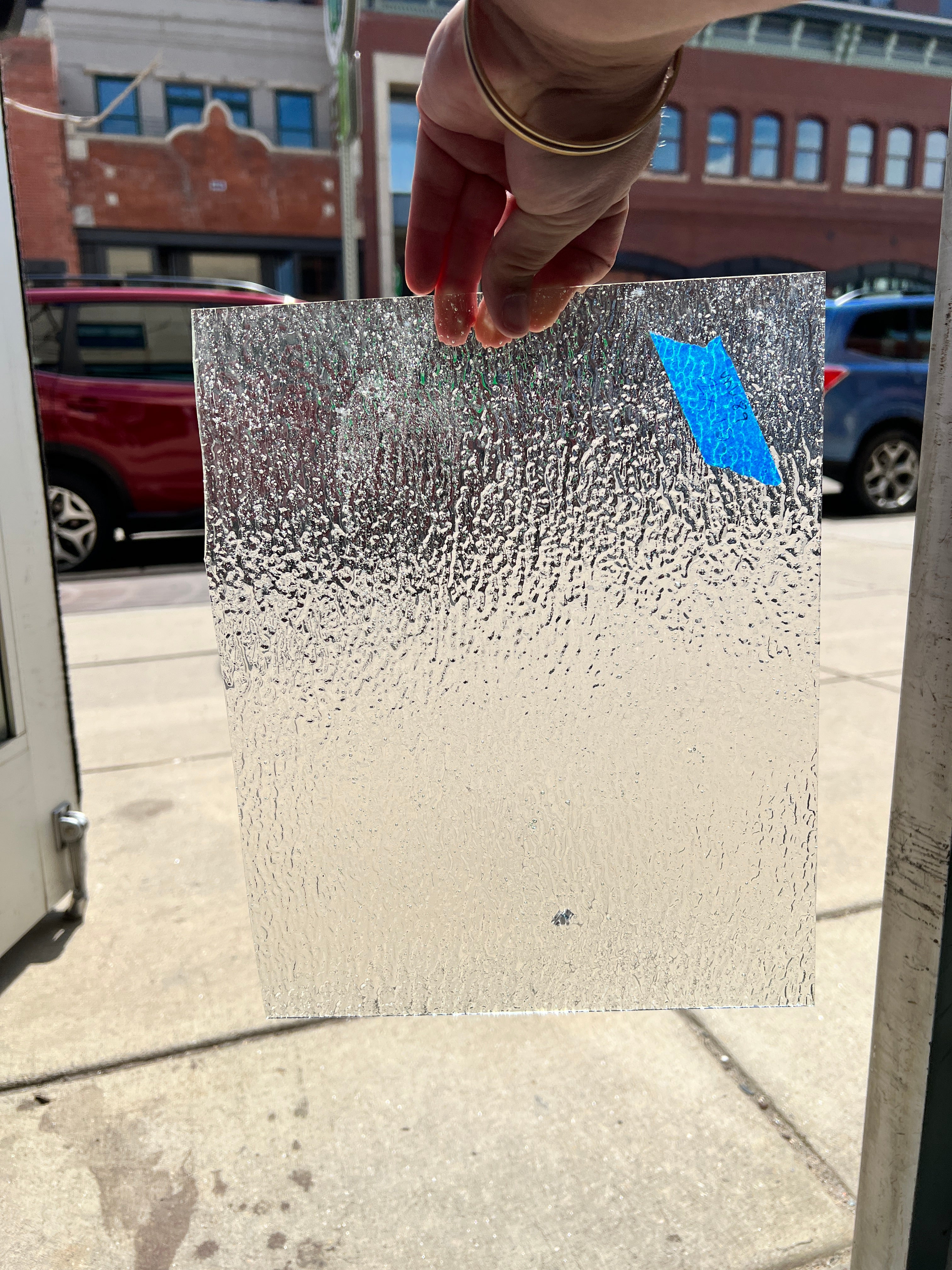Clear Vintage Texture Bubbles Sheet Glass Colorado Glassworks   