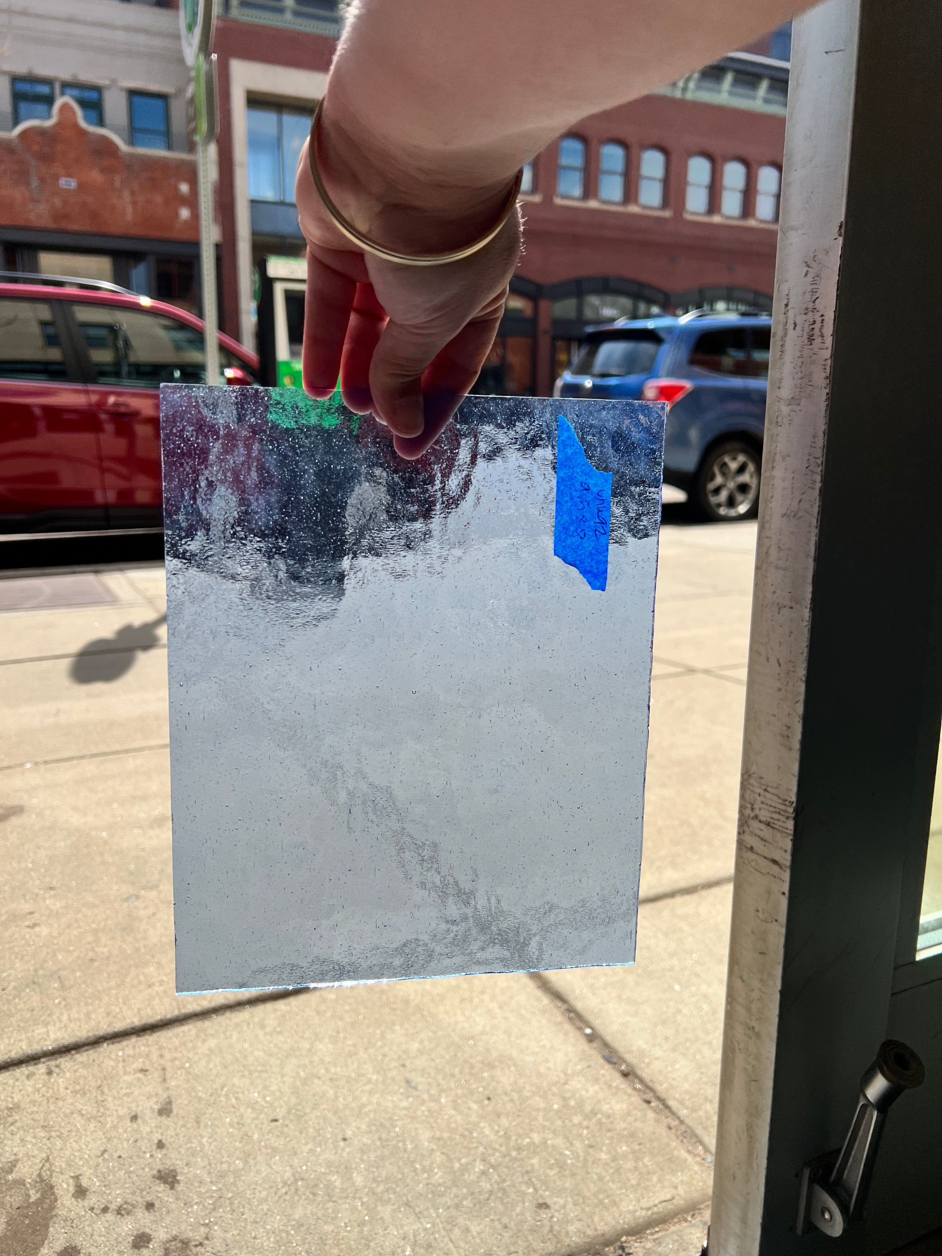 Pale Blue Cathedral Transparent Sheet Glass Colorado Glassworks   