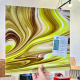 ✨Pick Your Sheet - Dubai Chocolate Fusers Reserve Oceanside Fusible 96 COE Sheet Glass Colorado Glassworks D