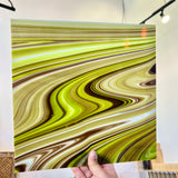 ✨Pick Your Sheet - Dubai Chocolate Fusers Reserve Oceanside Fusible 96 COE Sheet Glass Colorado Glassworks B