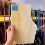 Light Amber White Wispy Vintage Spectrum Sheet Glass Colorado Glassworks 12x6in (SP-19269421)