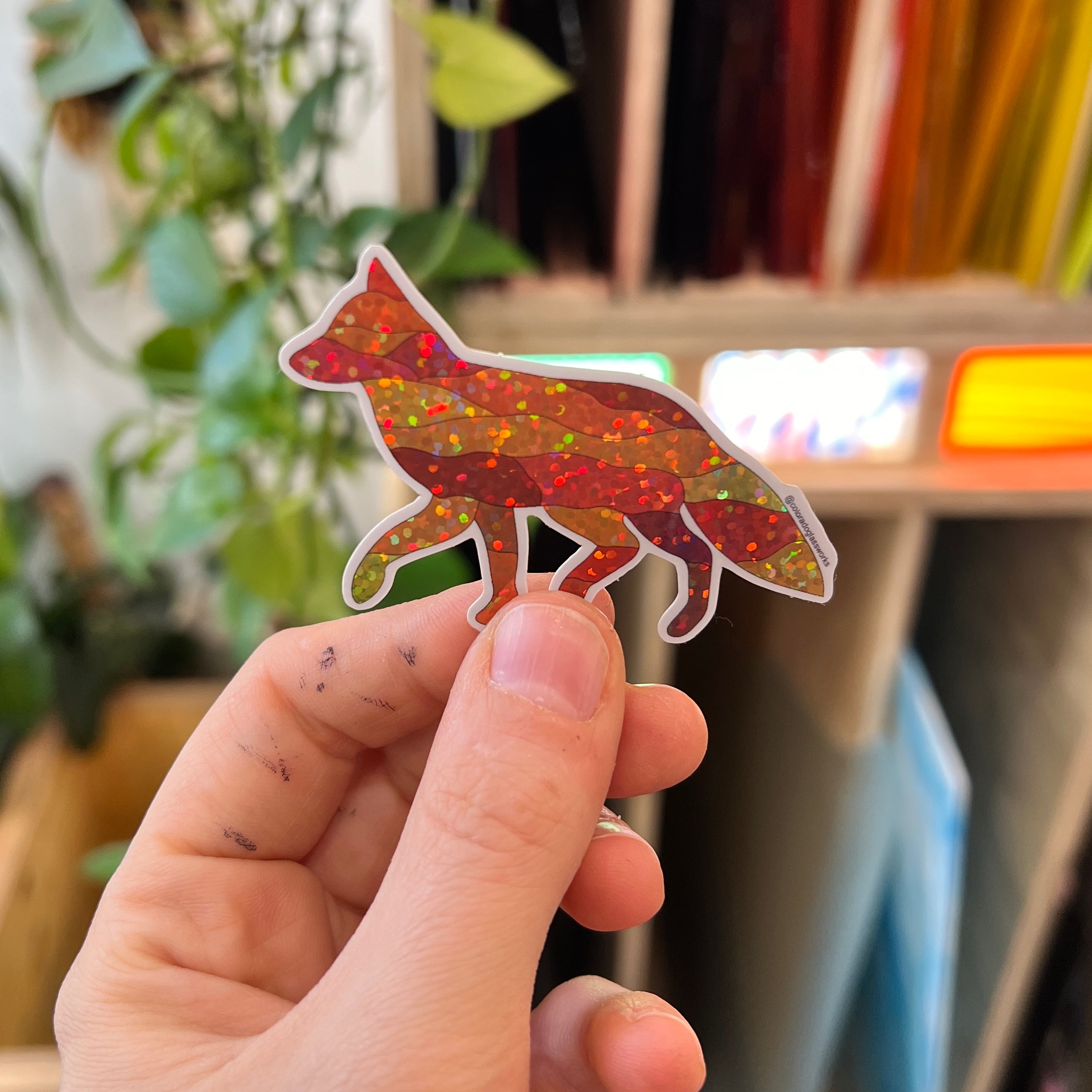 COGW Stickers and Sticker Packs Merch Colorado Glassworks Fall Fox Sticker 