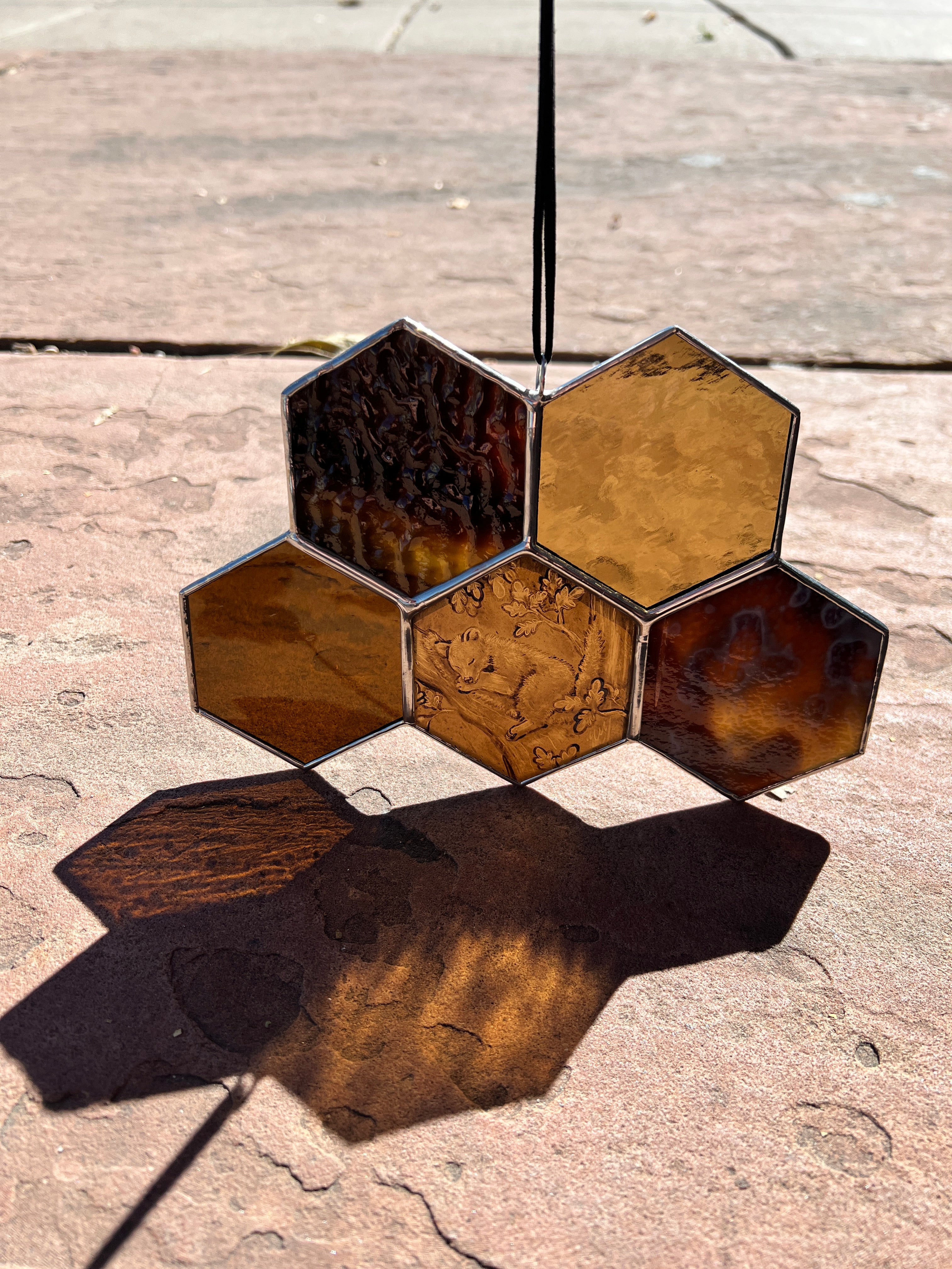Baby Animal Honeycomb: Brown Bear Finished Pieces Colorado Glassworks   