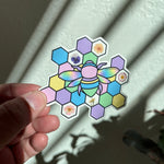 COGW Stickers and Sticker Packs Merch Colorado Glassworks Pastel Bee Honeycomb 3.50 