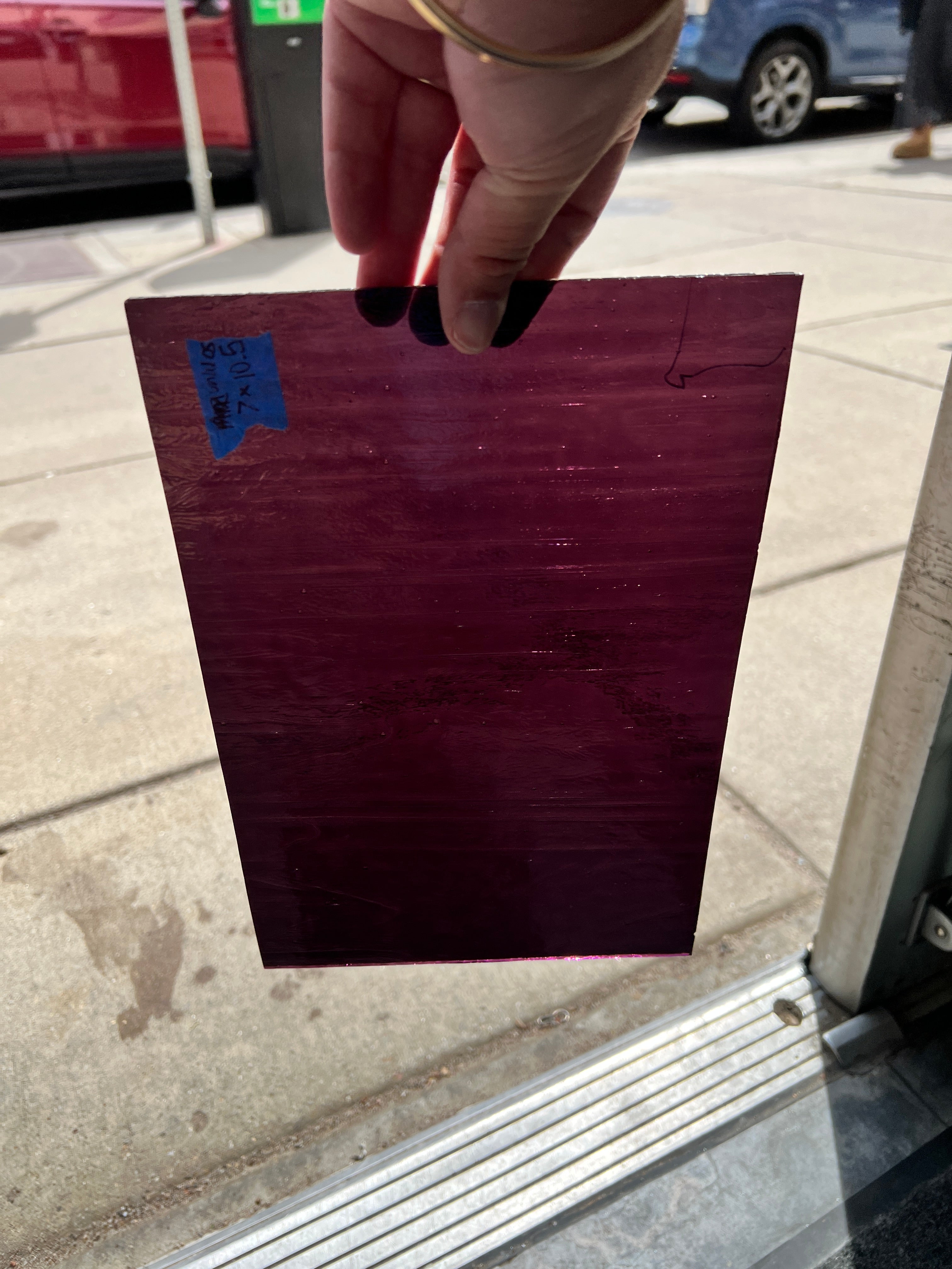 Jelly Purple Transparent With Slight Texture Sheet Glass Colorado Glassworks   