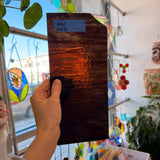 Dark Brown Bullseye Sheet Glass Colorado Glassworks