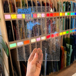 Clear Mouth Blown Bubbled Seedy Lamberts Sheet Glass Colorado Glassworks 10.5x7.5in (LA-80907309)