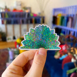 COGW Stickers and Sticker Packs Merch Colorado Glassworks Teal Sunflower 3.50 