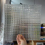 Pyramid Clear Textured Transparent Sheet Glass Colorado Glassworks