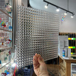 Pyramid Clear Textured Transparent Sheet Glass Colorado Glassworks
