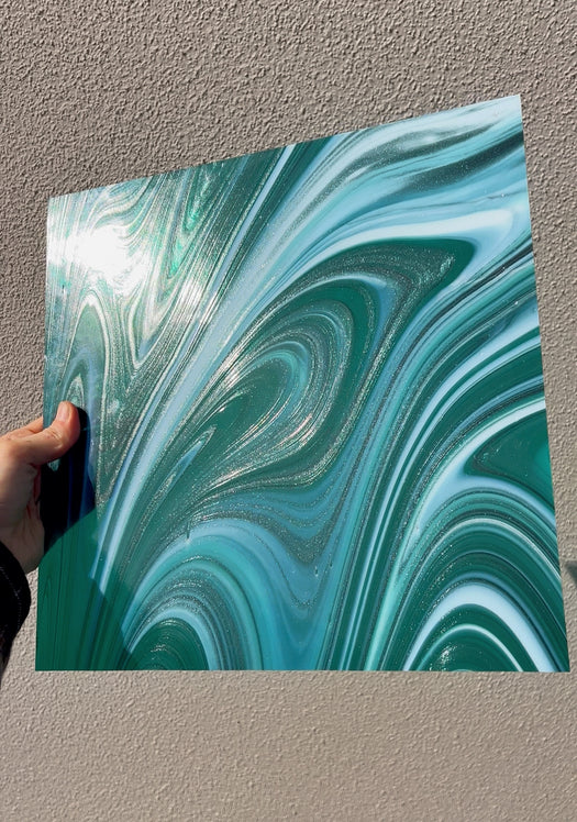 NEW! Aurora Fusers Reserve Oceanside Fusible 96 COE Sheet Glass Colorado Glassworks