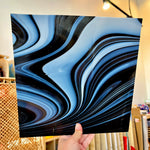 Black Licorice Fusers Reserve Oceanside Fusible 96COE (3005.9F) Sheet Glass Colorado Glassworks OS-LICORICE-FR (12x12in)