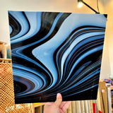 Black Licorice Fusers Reserve Oceanside Fusible 96COE (3005.9F) Sheet Glass Colorado Glassworks OS-LICORICE-FR (12x12in)