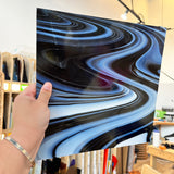 Black Licorice Fusers Reserve Oceanside Fusible 96COE (3005.9F) Sheet Glass Colorado Glassworks