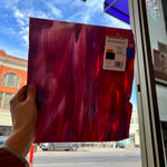 Berries and Cream Bullseye Fusible 90 COE (003334-0030-F) Sheet Glass Colorado Glassworks