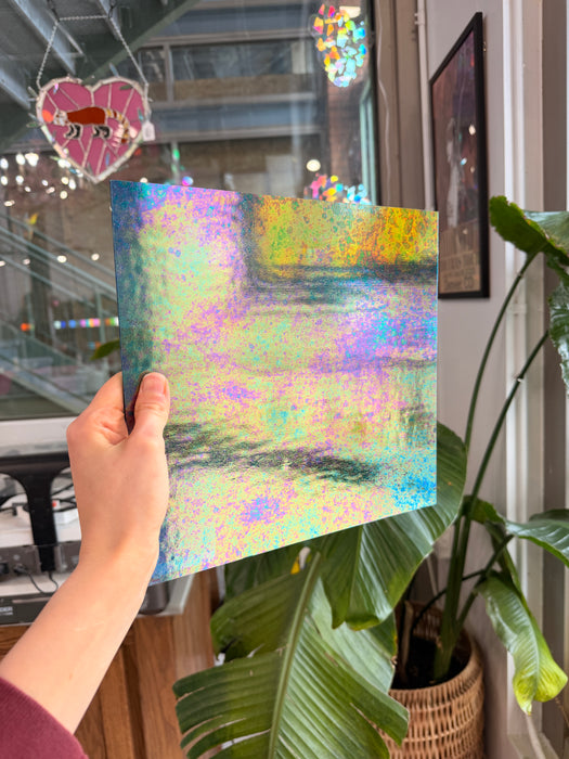 Peacock Feather Blue Luminescent 96 COE Wissmach (WI 96 19 LUM) Sheet Glass Colorado Glass Works