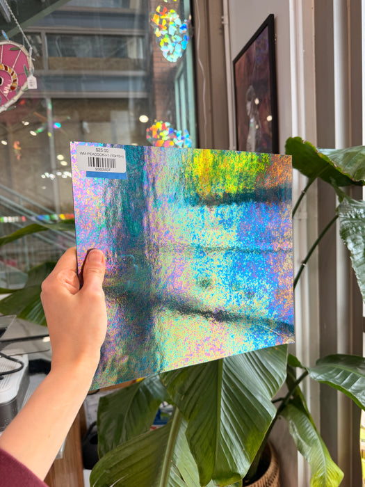 Peacock Feather Blue Luminescent 96 COE Wissmach (WI 96 19 LUM) Sheet Glass Colorado Glass Works