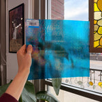 Peacock Feather Blue Luminescent 96 COE Wissmach (WI 96 19 LUM) Sheet Glass Colorado Glass Works