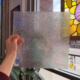 Iridescent Dew Drop Clear Wissmach Sheet Glass Colorado Glassworks