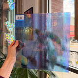 Periwinkle Cornflower Blue Iridescent Wissmach Fusible 96 COE Sheet Glass Colorado Glassworks