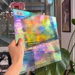 Periwinkle Cornflower Blue Iridescent Wissmach Fusible 96 COE Sheet Glass Colorado Glassworks