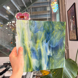 Glascadia Clear, Royal Blue, Spring Green, White Double Roll Fusible 90 COE Sheet Glass Colorado Glass Works