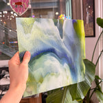 Glascadia Clear, Royal Blue, Spring Green, White Double Roll Fusible 90 COE Sheet Glass Colorado Glass Works
