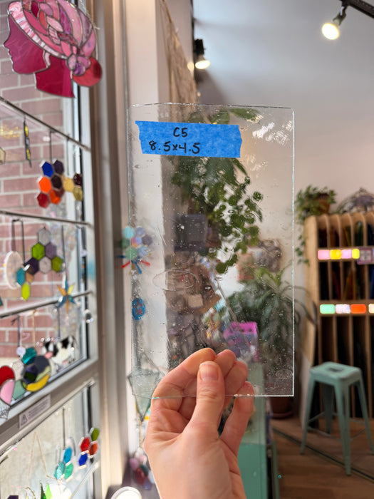 Clear Mouth Blown Transparent Sheet Glass Colorado Glassworks
