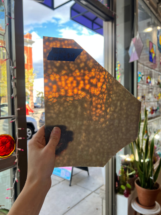Gray Mottled Bullseye Sheet Glass Colorado Glassworks