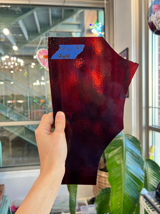 Deep Red Vintage Spectrum Sheet Glass Colorado Glassworks