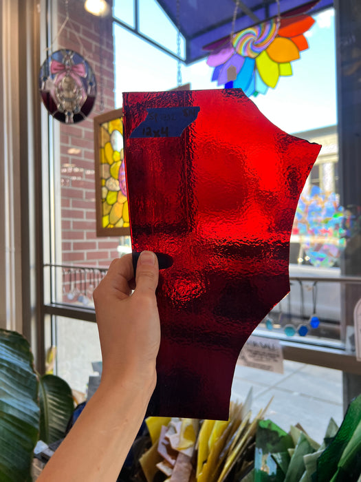 Deep Red Vintage Spectrum Sheet Glass Colorado Glassworks
