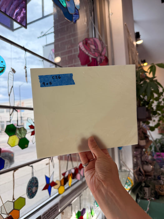 Solid Tan Kokomo Sheet Glass Colorado Glassworks