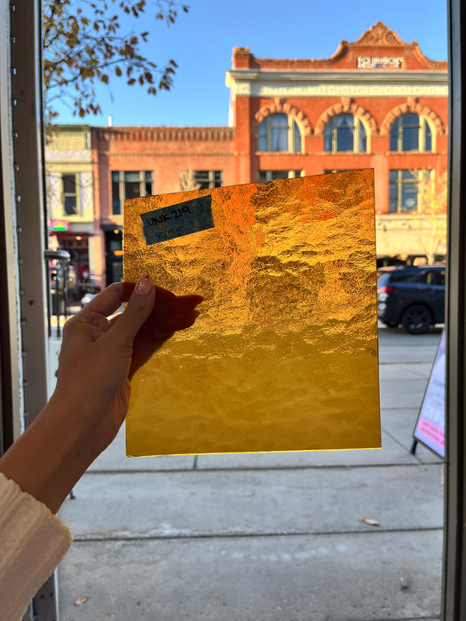 Amber Transparent Textured Sheet Glass Colorado Glassworks   