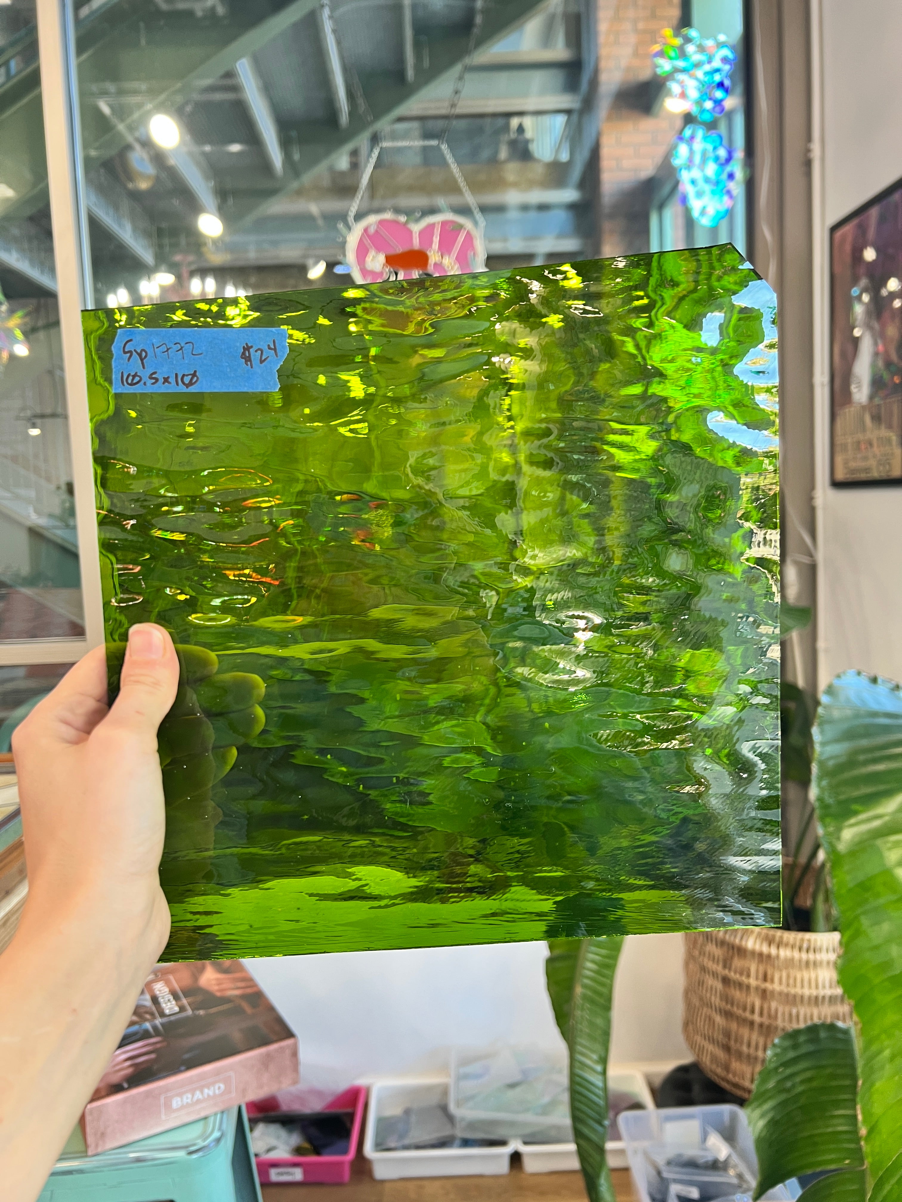 Moss Green Spectrum Waterglass Sheet Glass Colorado Glassworks