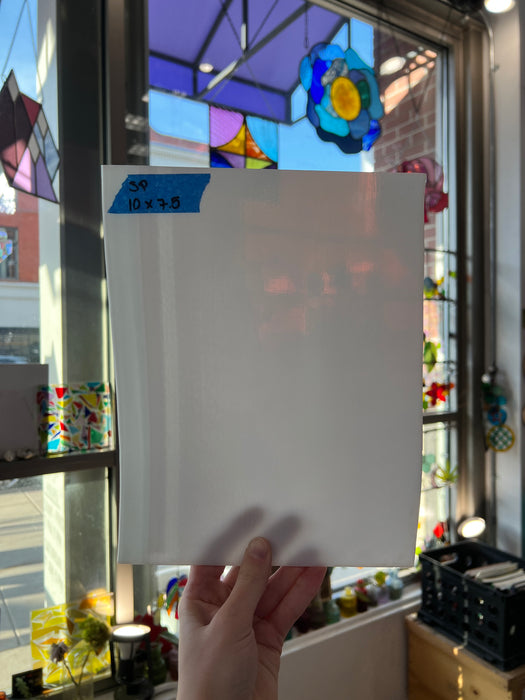 White Semi-Opaque Spectrum Colorado Glass Works