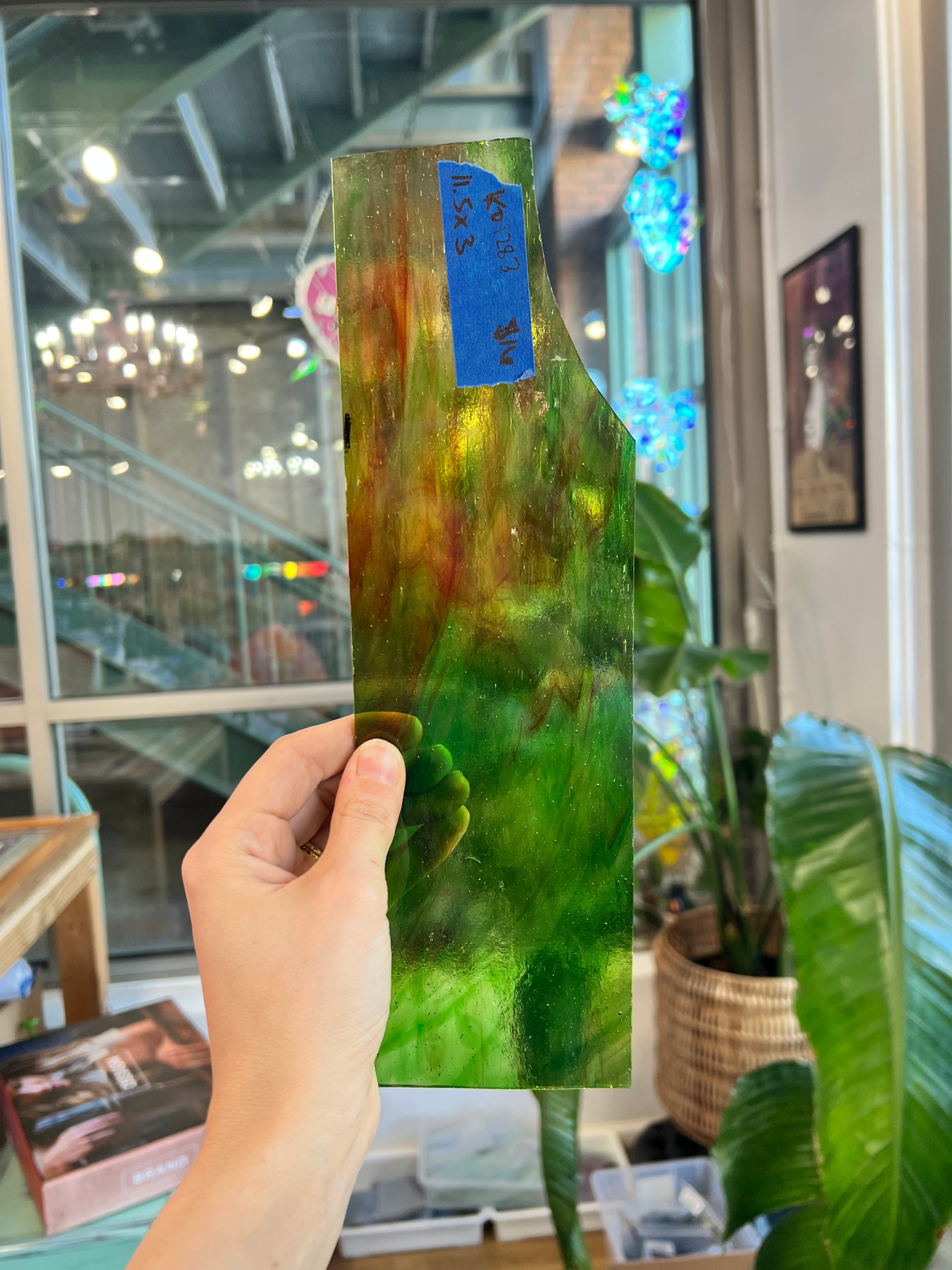 Multicolored Kokomo Sheet Glass Colorado Glassworks
