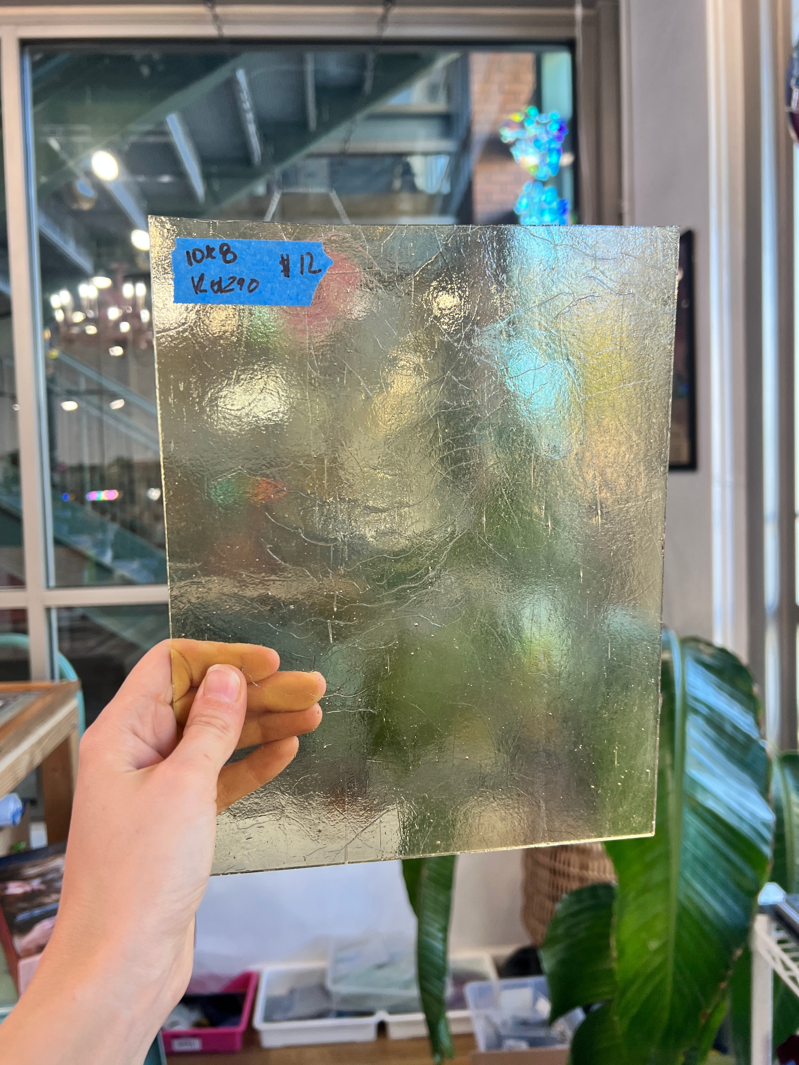 Light Amber Transparent Kokomo Sheet Glass Colorado Glassworks KO1290 (10x8in)