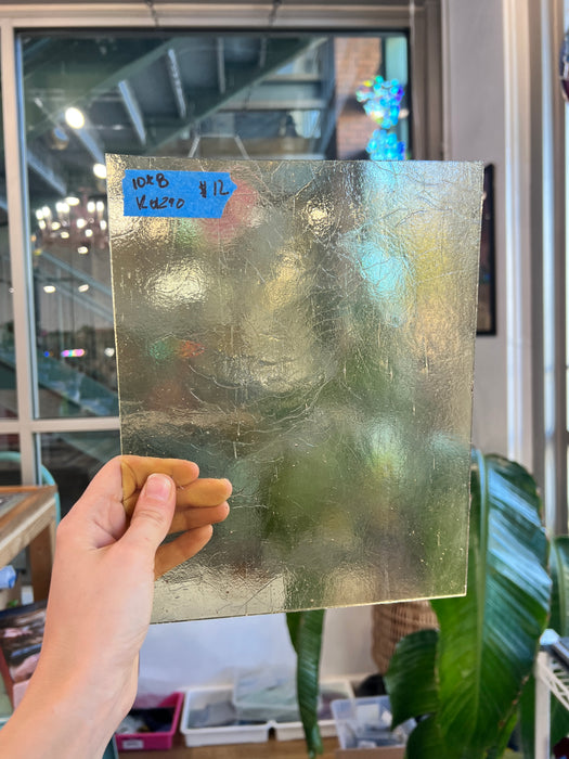 Light Amber Transparent Kokomo Sheet Glass Colorado Glassworks KO1290 (10x8in)