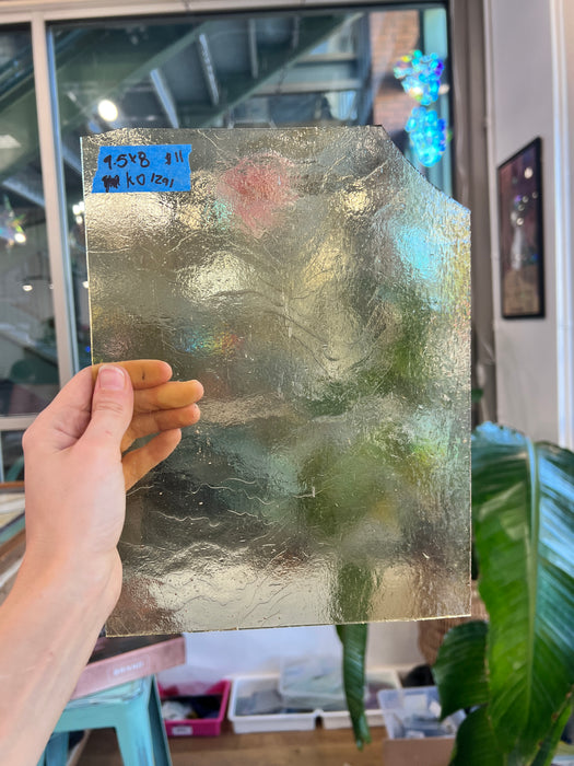 Light Amber Transparent Kokomo Sheet Glass Colorado Glassworks KO1291 (9.5x8in)