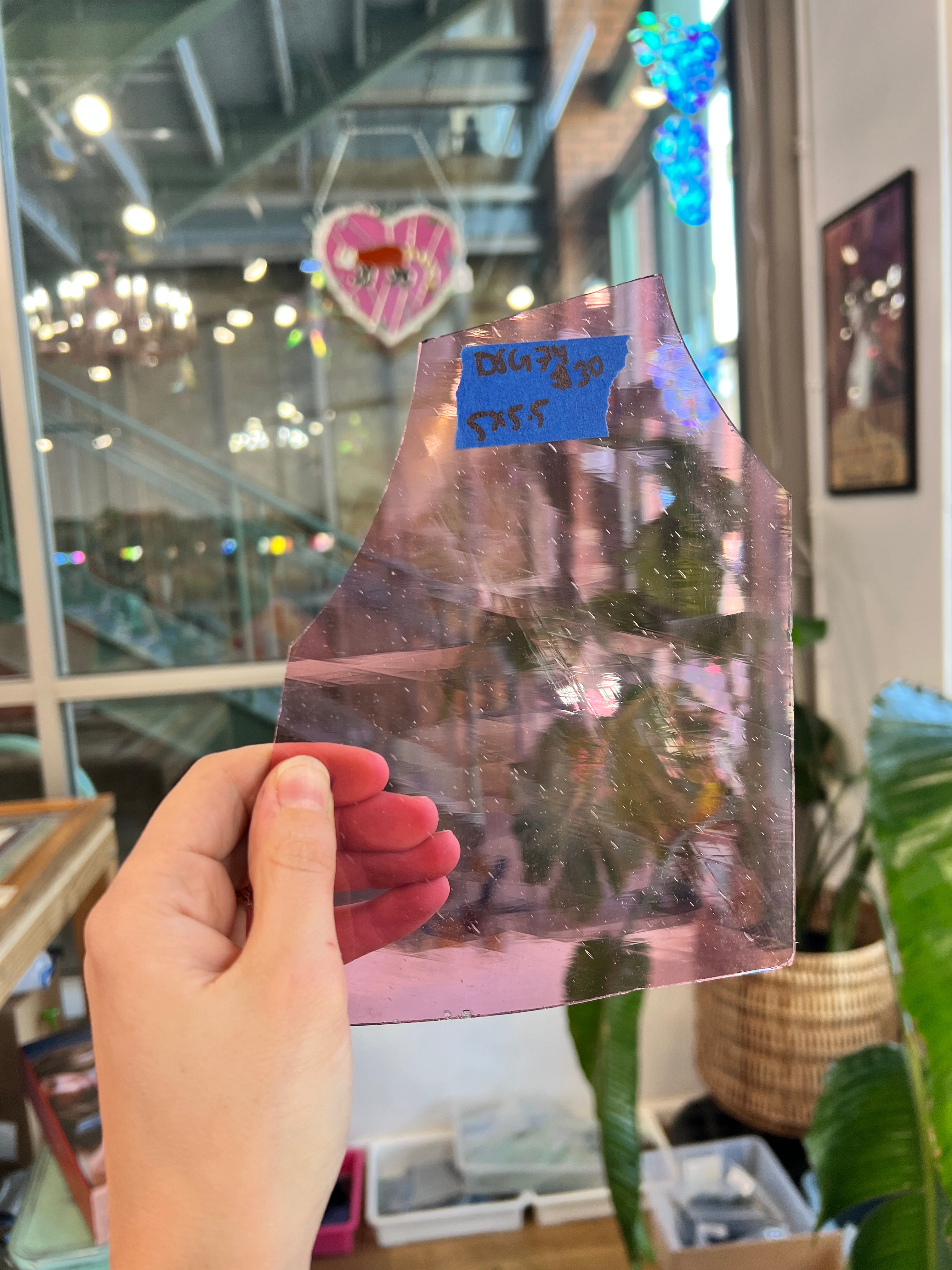 Seedy Transparent Hot Pink Desag Flash Glass