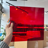 Ruby Red Transparent Oceanside Fusible 96 COE (152F) Sheet Glass Colorado Glassworks