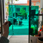 Teal Green Transparent Oceanside Fusible 96 COE (OGT 523.2F) Sheet Glass Colorado Glassworks