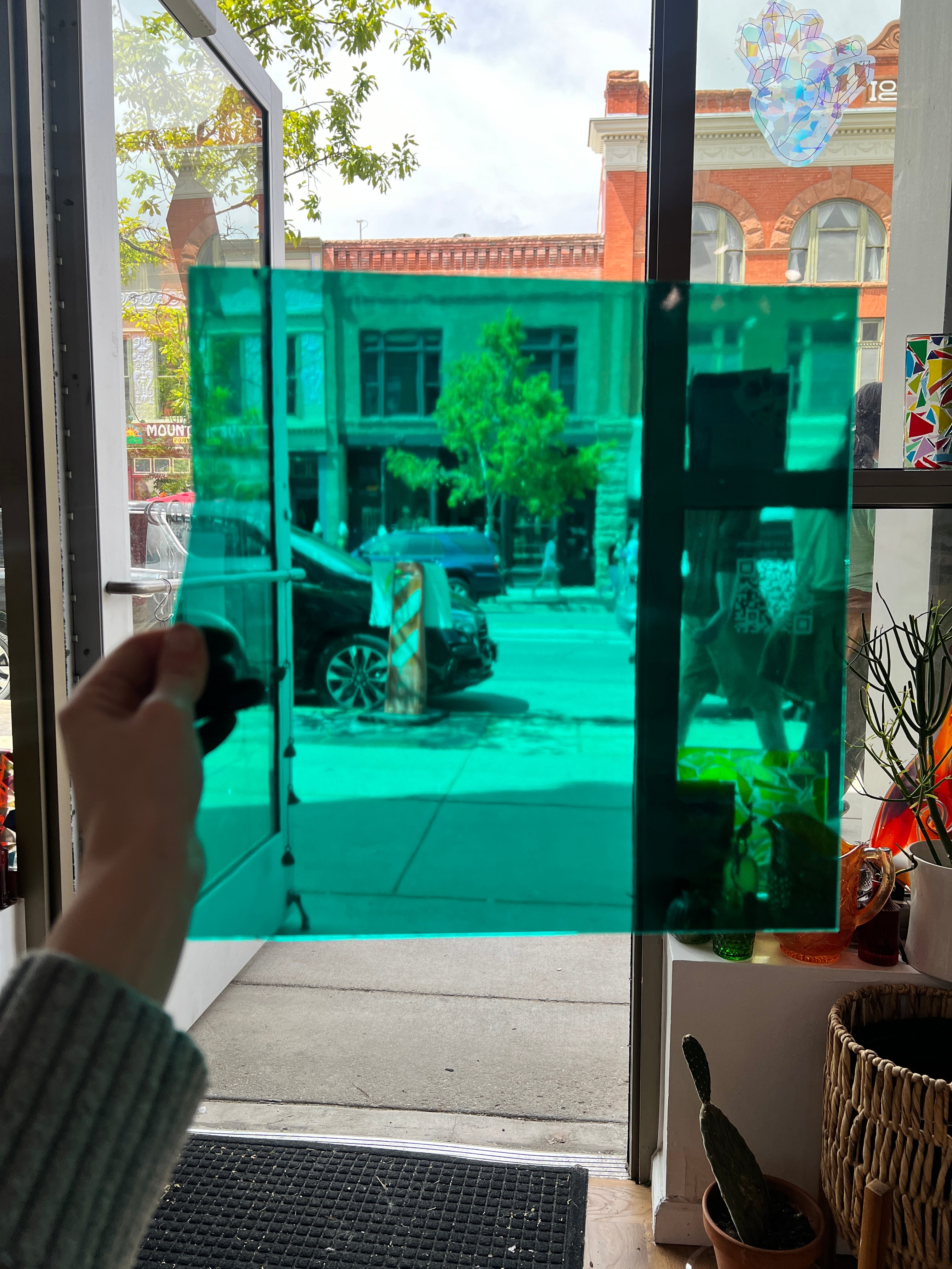 Teal Green Transparent Oceanside Fusible 96 COE (OGT 523.2F) Sheet Glass Colorado Glassworks