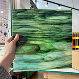 Fern Green Pearl Opal Oceanside Fusible 96 COE (OGT 6021.86CCF) Sheet Glass Colorado Glassworks