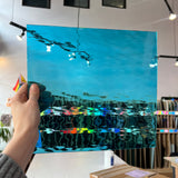 Sky Blue Waterglass Oceanside Fusible 96 COE (OGT 533.1WF) Sheet Glass Colorado Glassworks