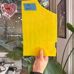 Thin Rolled Yellow Bullseye Fusible 90 COE Sheet Glass Colorado Glass Works 10x7in (BE-26131757)