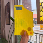 Thin Rolled Yellow Bullseye Fusible 90 COE Sheet Glass Colorado Glass Works