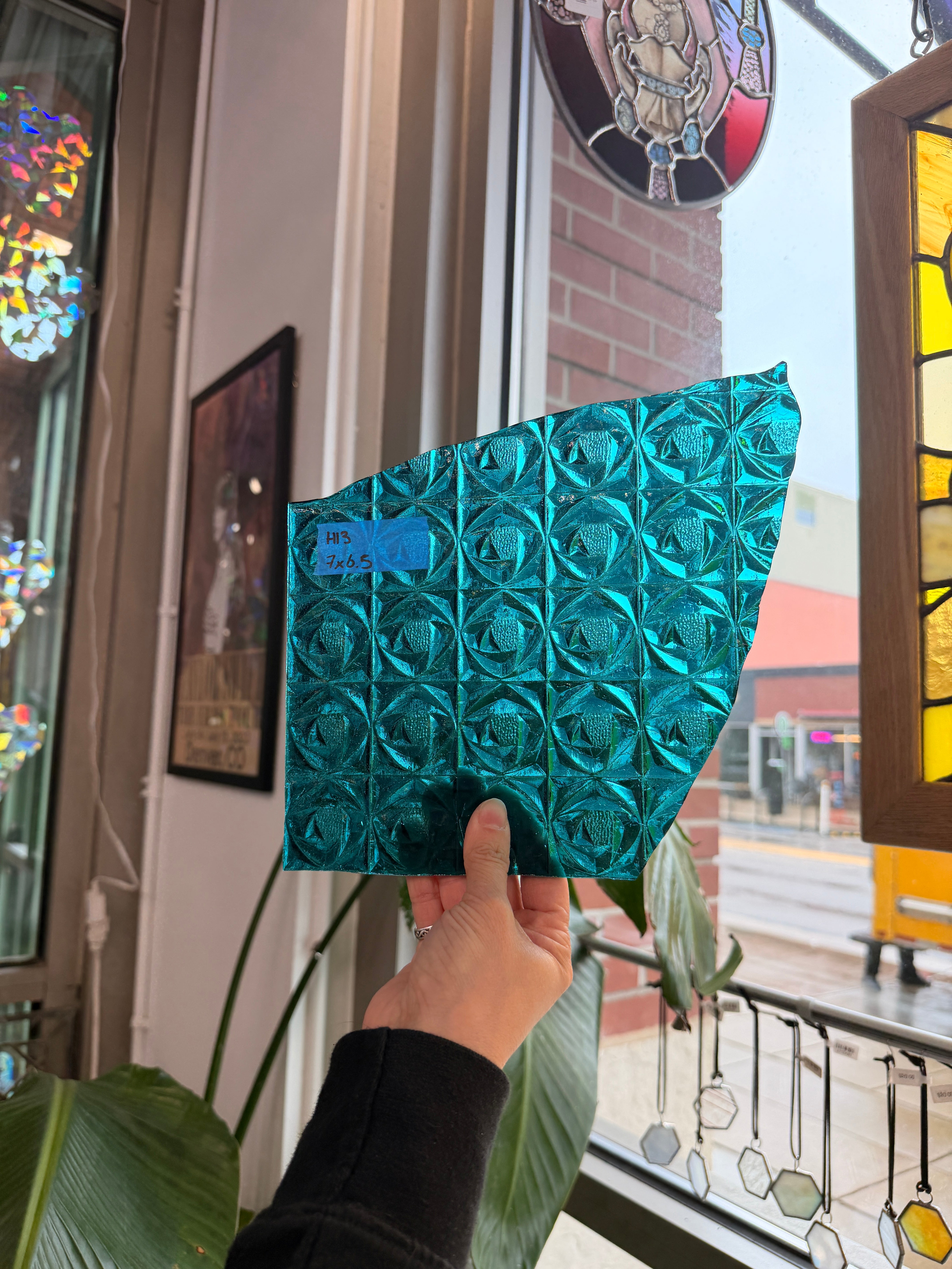 Teal Whitney Kokomo Sheet Glass Colorado Glassworks