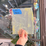 Yellow Stipple Ripple Youghiogheny Sheet Glass Youghiogheny